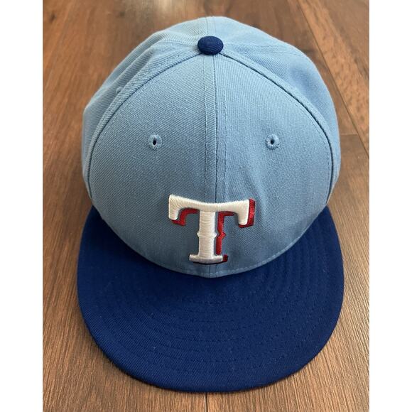 TEXAS RANGERS New Era Official On Field MLB Baseball Cap Hat Sz 7 3/4 - Picture 2 of 9